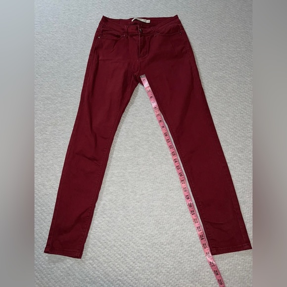 Denim Blvd, Los Angeles Women’s Skinny Jeans - Red - Size 0 - Trendy Denim - Picture 7 of 12